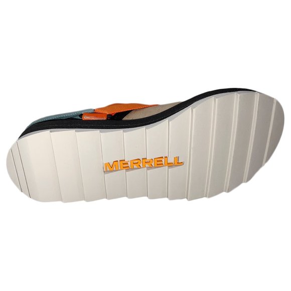 NWT MERRELL MSRP $84.99 MEN\'S BLACK EXUBERANCE ORANGE ALPINE STRAP SANDALS main image 4